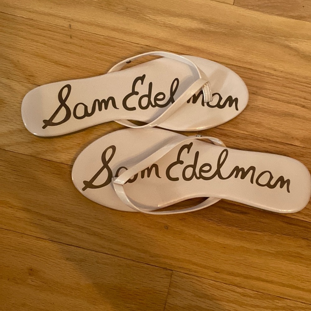 Pink Sam Edelman flip flops